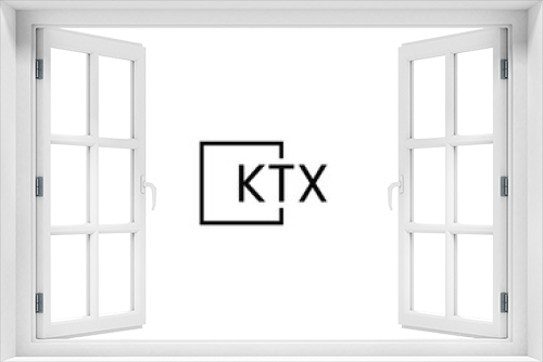 KTX letter initial logo design vector illustration