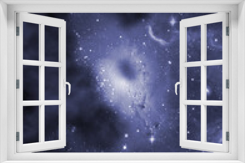 Fototapeta Naklejka Na Ścianę Okno 3D - Far being shone nebula and star field against space.