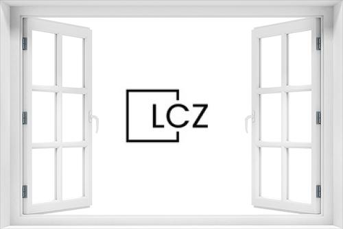 LCZ letter initial logo design vector illustration