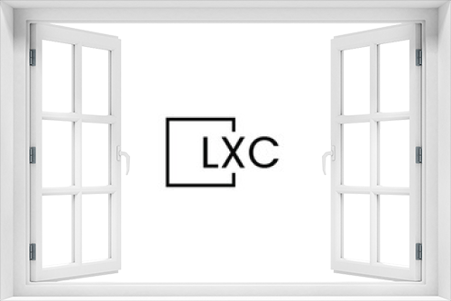 LXC letter initial logo design vector illustration