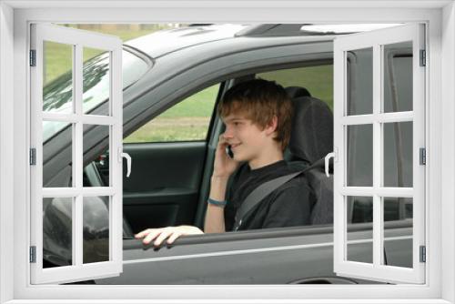 teen driver with a cell phone