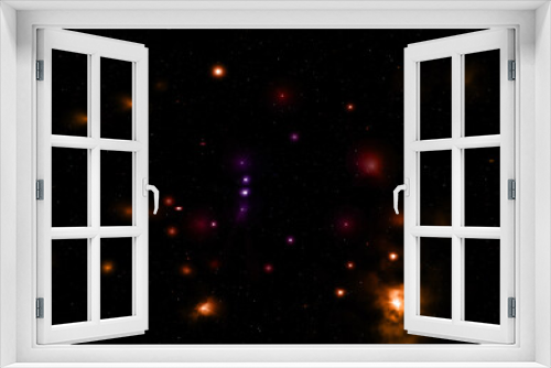 Fototapeta Naklejka Na Ścianę Okno 3D - Star field in space and a nebulae