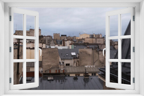 Fototapeta Naklejka Na Ścianę Okno 3D - paris toit