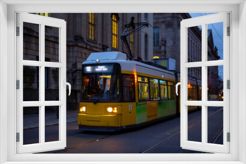 Fototapeta Naklejka Na Ścianę Okno 3D - Germany, Berlin, Museum Island, public transport, light rail tram