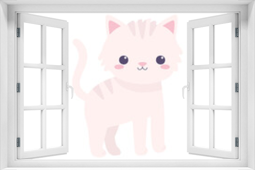 Fototapeta Naklejka Na Ścianę Okno 3D - cute little cat