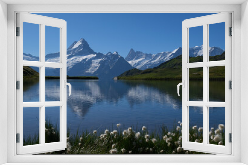 Fototapeta Naklejka Na Ścianę Okno 3D - Bachalpsee; Schweiz, Grindelwald, Wetterhorn, First, Faulhorn