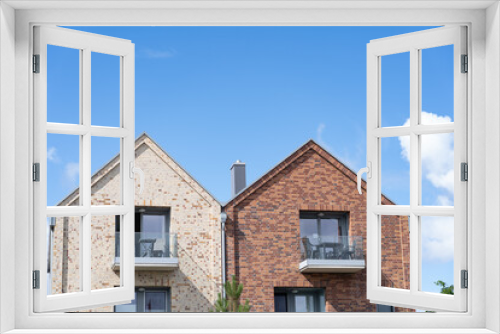 Fototapeta Naklejka Na Ścianę Okno 3D - Facade of two buildings in Germany