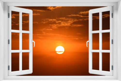 Fototapeta Naklejka Na Ścianę Okno 3D - закат солнце