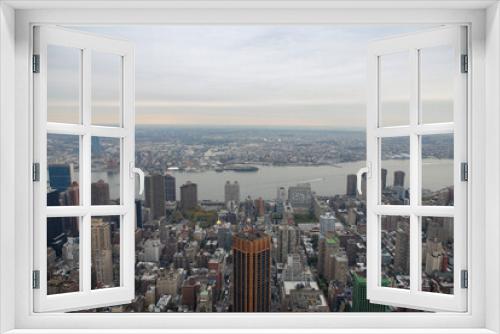 Fototapeta Naklejka Na Ścianę Okno 3D - Manhattan