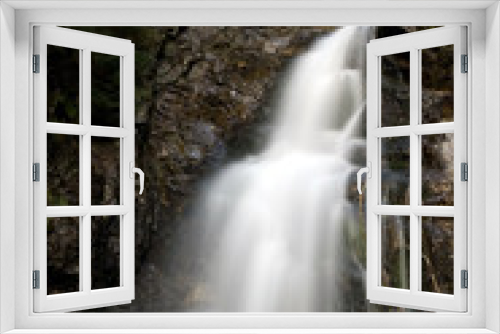 Fototapeta Naklejka Na Ścianę Okno 3D - power of waterfall