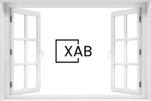 XAB letter initial logo design vector illustration