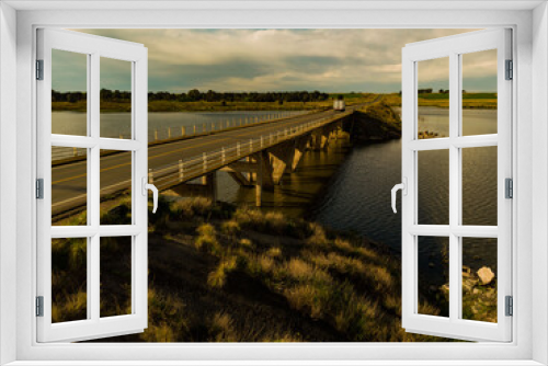 Fototapeta Naklejka Na Ścianę Okno 3D - Bridge over National Route 51, Paso Piedras Dam.