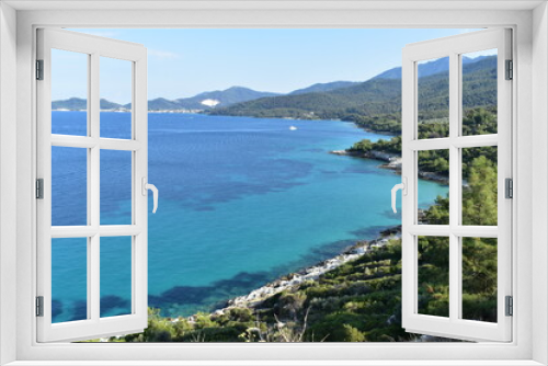 Fototapeta Naklejka Na Ścianę Okno 3D - Greek coast