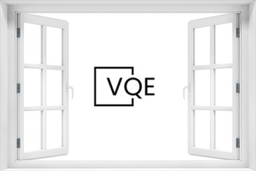 VQE letter initial logo design vector illustration