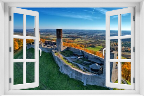Fototapeta Naklejka Na Ścianę Okno 3D - Zamek Królewski w Chęcinach góry Świętokrzyskie