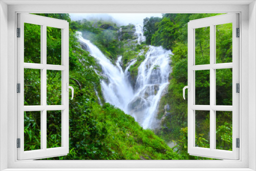 Fototapeta Naklejka Na Ścianę Okno 3D - Natural waterfall