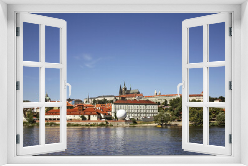 Fototapeta Naklejka Na Ścianę Okno 3D - Panoramic view of Hradcany in Prague. Czech Republic