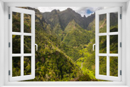 Fototapeta Naklejka Na Ścianę Okno 3D - The island of Eternal Spring - Madeira with beautiful views and mountain peaks