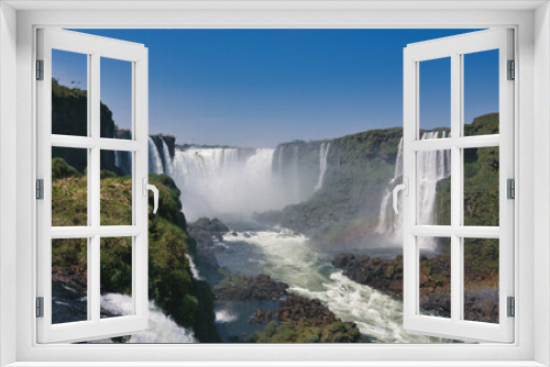 Fototapeta Naklejka Na Ścianę Okno 3D - Iguazu Fall and Rainbow