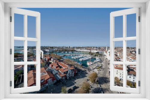 Fototapeta Naklejka Na Ścianę Okno 3D - La Rochelle vue d'en haut
