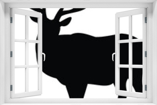 Fototapeta Naklejka Na Ścianę Okno 3D - Elk Silhouettes SVG Elk Silhouette Clipart
