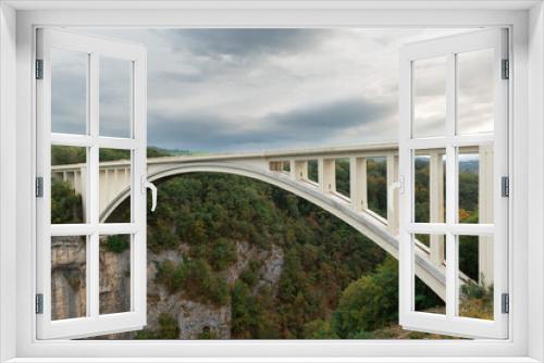Fototapeta Naklejka Na Ścianę Okno 3D - two bridges of La Caille, France