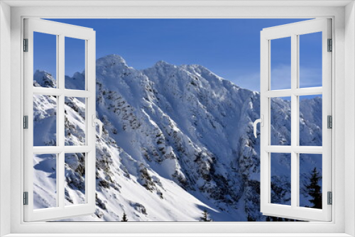 Fototapeta Naklejka Na Ścianę Okno 3D - Tatry, góry, zima, śnieg, szlaki, niebezpieczne, TPN, 