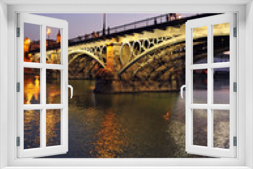 Puente de Triana al atardecer, Sevilla