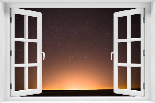 Fototapeta Naklejka Na Ścianę Okno 3D - Natural Real Night Sky Stars Background Texture