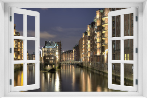 Fototapeta Naklejka Na Ścianę Okno 3D - Hamburg Speicherstadt
