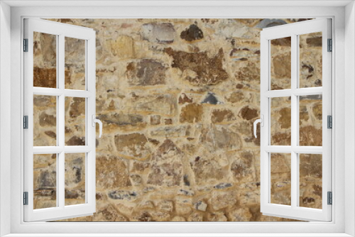 Fototapeta Naklejka Na Ścianę Okno 3D - stone wall texture
