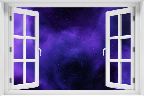 Fototapeta Naklejka Na Ścianę Okno 3D - colorful space background with stars, nebula gas cloud in deep outer space, science fiction illustrarion 3d render	