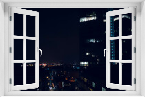 Fototapeta Naklejka Na Ścianę Okno 3D - widok na wiedeń nocą