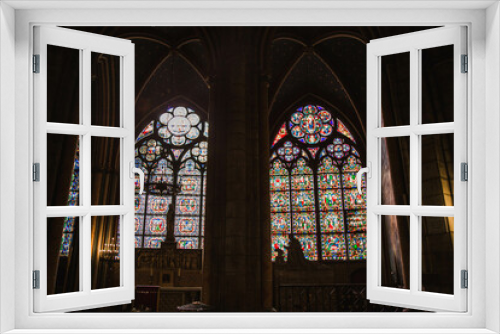 stained glass window in church