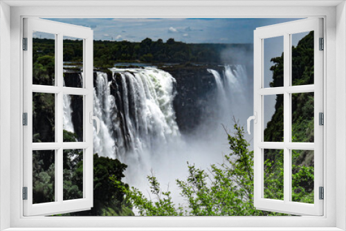 Fototapeta Naklejka Na Ścianę Okno 3D - Majestic Victoria Falls in Southern Africa