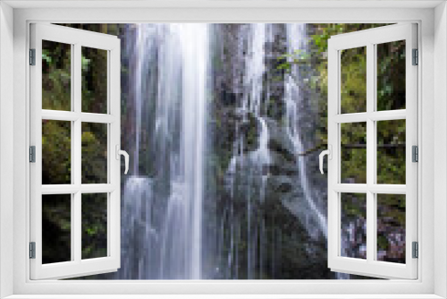 Fototapeta Naklejka Na Ścianę Okno 3D - Ecuador, Cayambe region. Kuchikama Waterfall