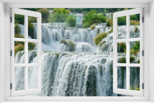 Fototapeta Naklejka Na Ścianę Okno 3D - Skradiski Buk Waterfalls, Krka National Park, Croatia
