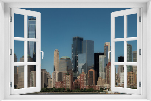 Fototapeta Naklejka Na Ścianę Okno 3D - New York City street photo with buildings during clear day