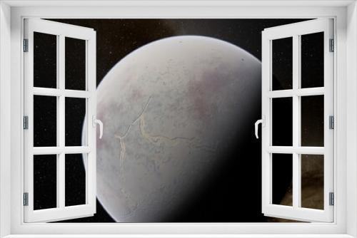 Fototapeta Naklejka Na Ścianę Okno 3D - Planets and galaxy, science fiction wallpaper 3d illustration