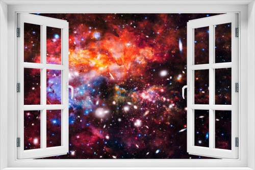 Fototapeta Naklejka Na Ścianę Okno 3D - Marvelous galaxy in a deep space. The elements of this image furnished by NASA.