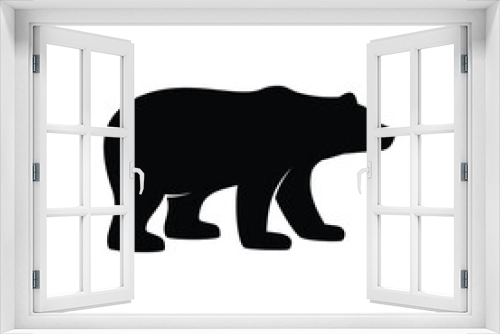 Fototapeta Naklejka Na Ścianę Okno 3D - bear silhouette icon