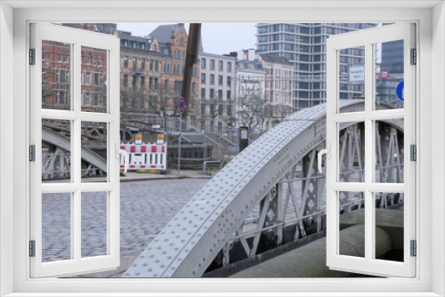Fototapeta Naklejka Na Ścianę Okno 3D - Brückenbauwerk