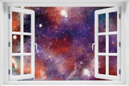 Fototapeta Naklejka Na Ścianę Okno 3D - Abstract cosmos background, Deep Space Banner, Nebula and galaxies in space.