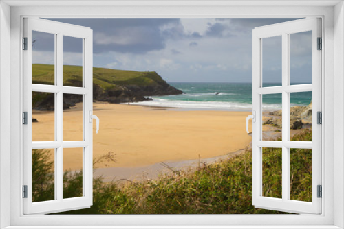 Fototapeta Naklejka Na Ścianę Okno 3D - Porth Joke beach next to Crantock Cornwall England