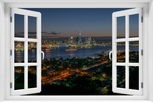 Fototapeta Naklejka Na Ścianę Okno 3D - auckland city