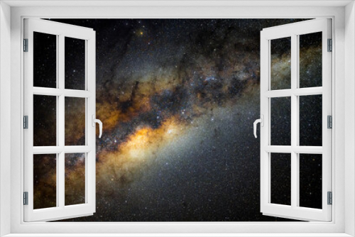 Fototapeta Naklejka Na Ścianę Okno 3D - A clearly visible Milky Way seen in Namibia