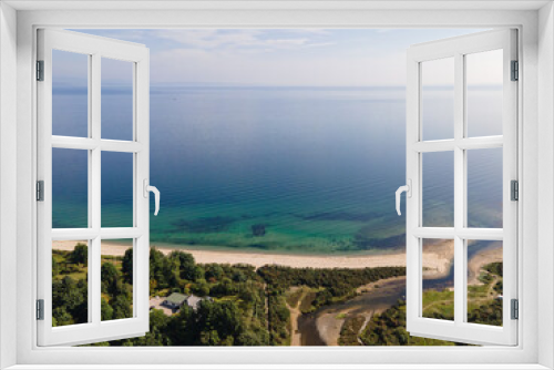 Fototapeta Naklejka Na Ścianę Okno 3D - Beach ocean view - Drone Photography - Sannox Bay Beach