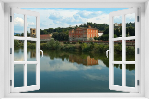 Fototapeta Naklejka Na Ścianę Okno 3D - Quay of the river Arno in Florence, Italy, Europe
