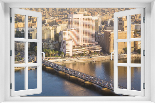 Beautiful view of the center of Cairo from the Cairo Tower in Cairo, Egypt