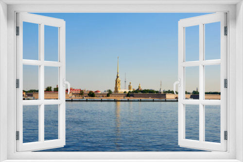 Fototapeta Naklejka Na Ścianę Okno 3D - View of Zayachy island in Saint Petersburg